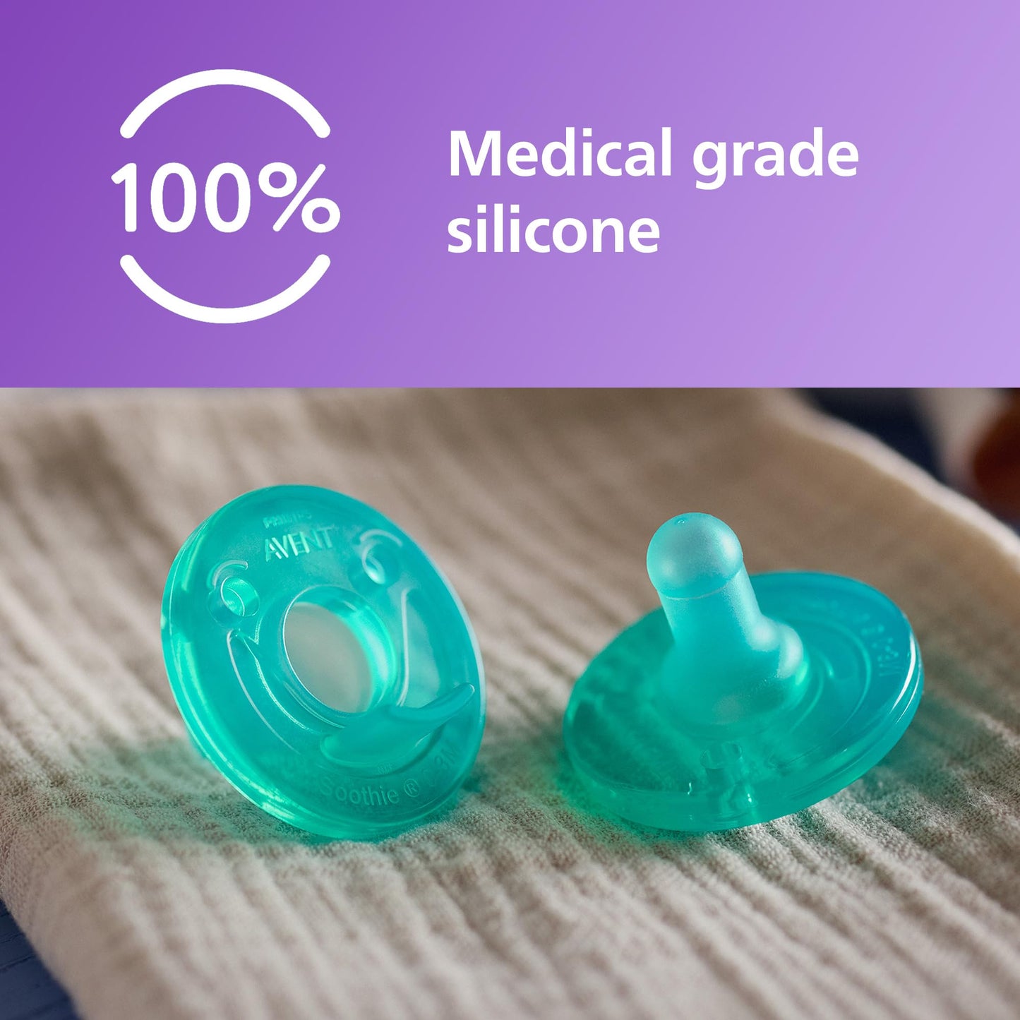 4 Pack AVENT Orthodontic Baby Pacifiers