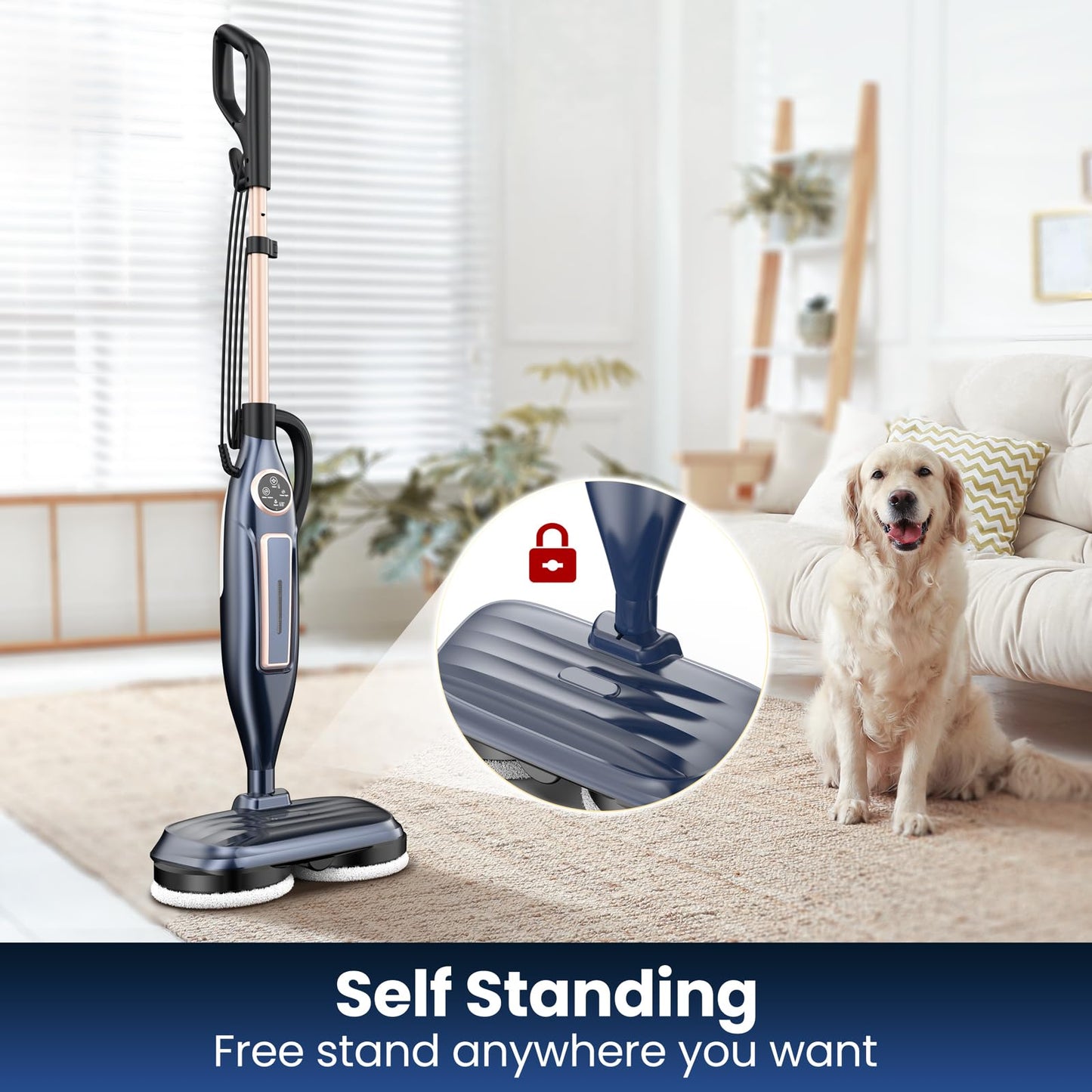 10-in-1 Steam Mop for Hard Floors