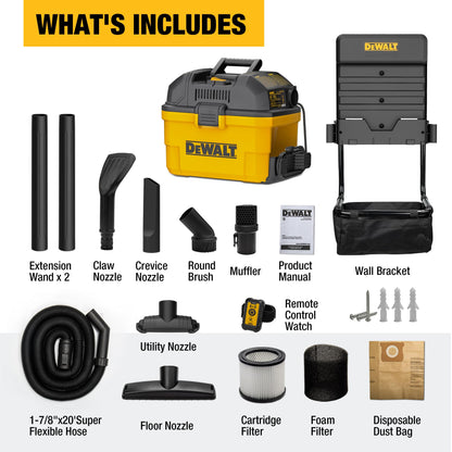 DEWALT 6 Gallon Wet Dry Vacuum Cleaner