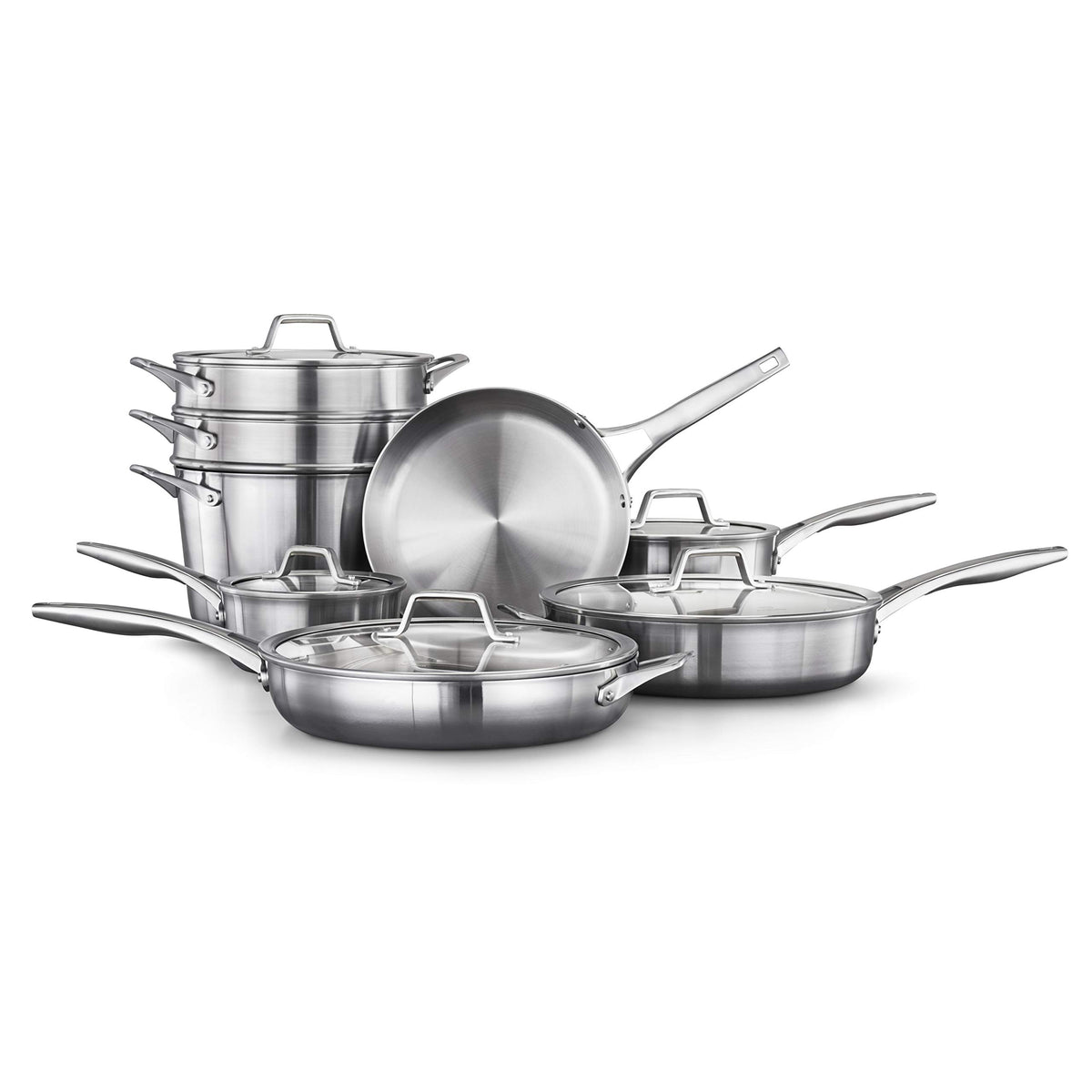 13 Piece Calphalon Stainless Steel Cookware Set