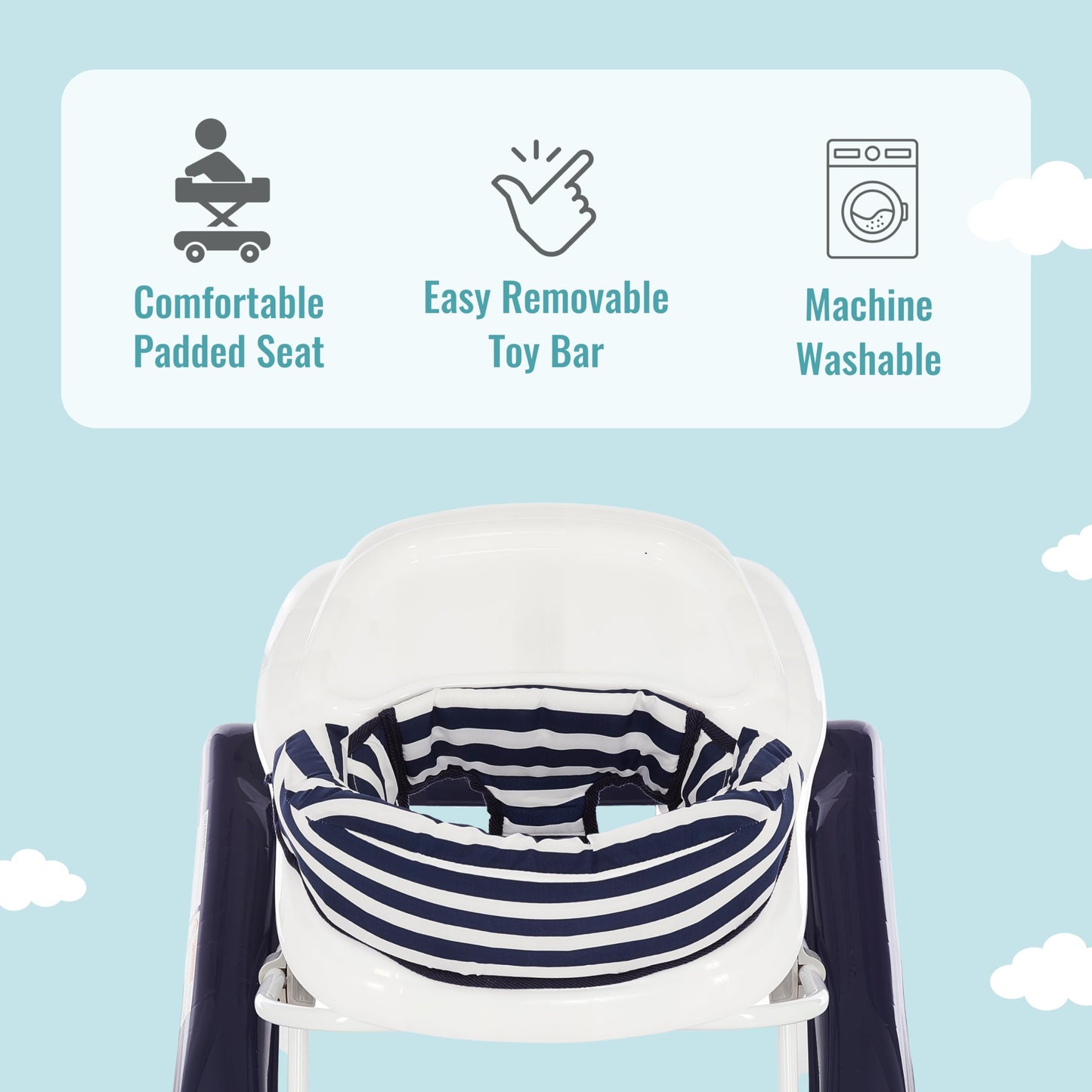 Dream On Me 2-in-1 Convertible Baby Walker