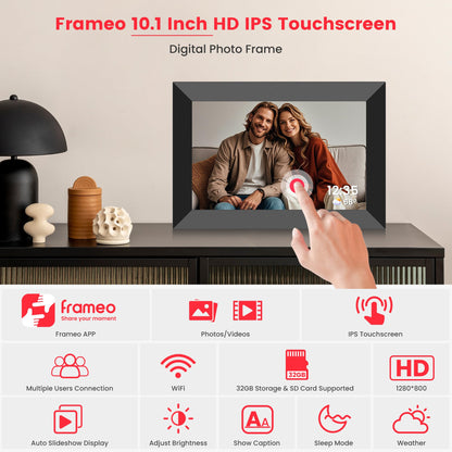 WiFi Digital Photo Frame 10.1 Inch with Touch