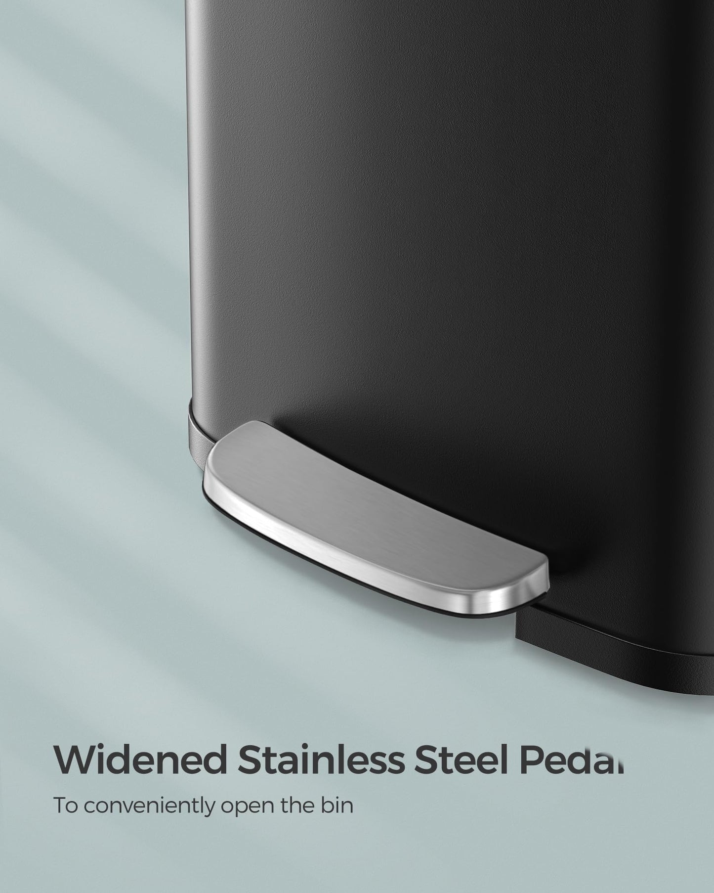 13 Gallon SONGMICS Stainless Steel Trash Can