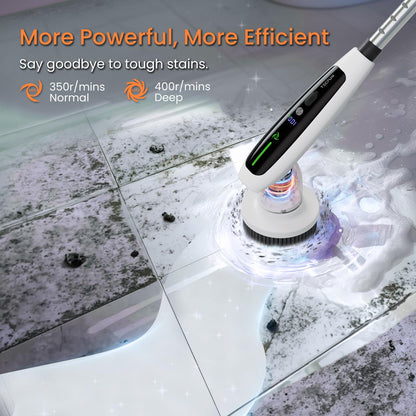 Electric Spin Scrubber with Extendable Handle