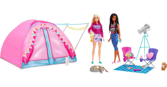 Barbie Camping Playset with 2 Dolls & Accessories