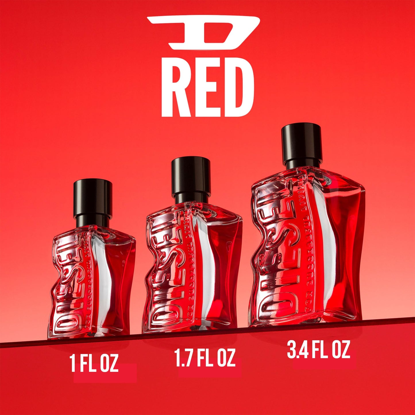 DIESEL D RED Eau de Parfum for Men 3.4 Fl. Oz.