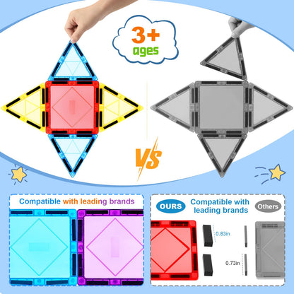 100 PCS Magnetic Building Blocks Set for Kids