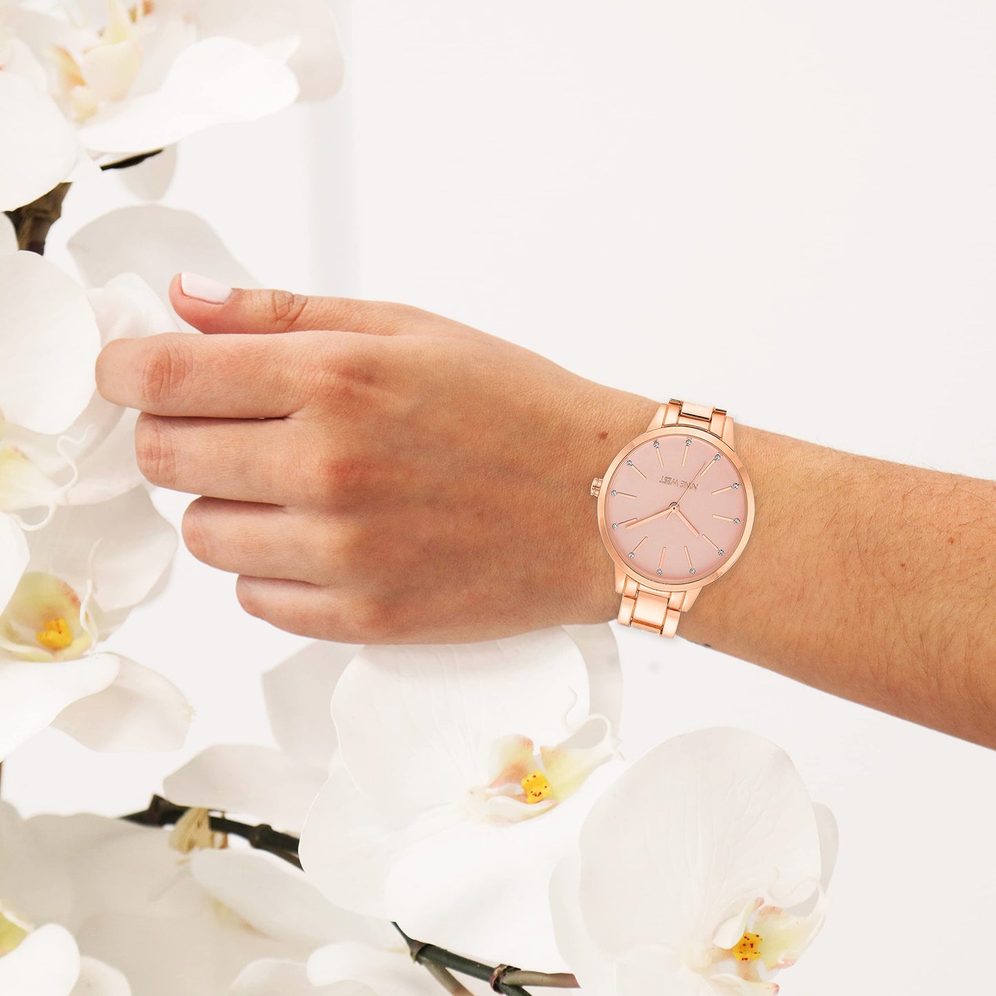 Nine West Rose Gold Quartz Dress Watch