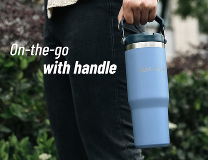 30 oz Insulated Stainless Steel Tumbler with Straw