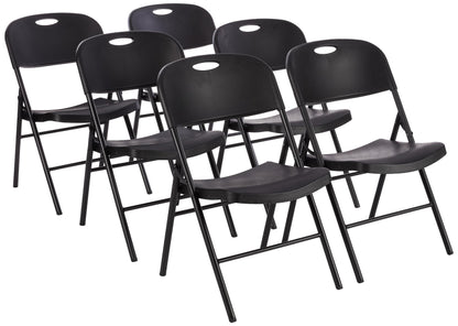 6-Pack Foldable Plastic Chairs by Amazon Basics