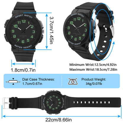 Kids Waterproof Analog Watch for Outdoor Sports