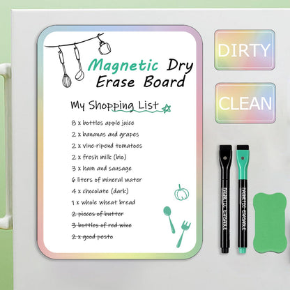 Magnetic Dry Erase Board for Fridge with Markers