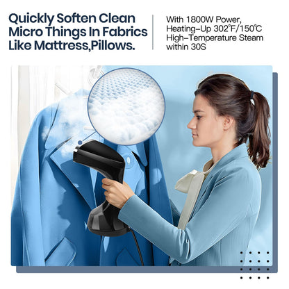 Portable 1800W Handheld Fabric Steamer