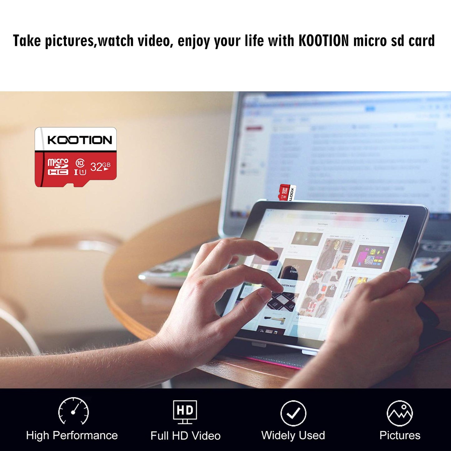 KOOTION 5 X 32GB Micro SD Card Class, 10 Micro SDHC Card, 32GB TF Card, High-Speed 5 Pack Memory Card UHS-1, C10, U1