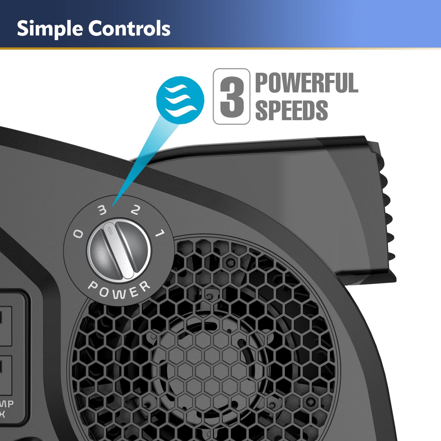 Lasko 15” High Velocity Utility Fan with 3 Speeds