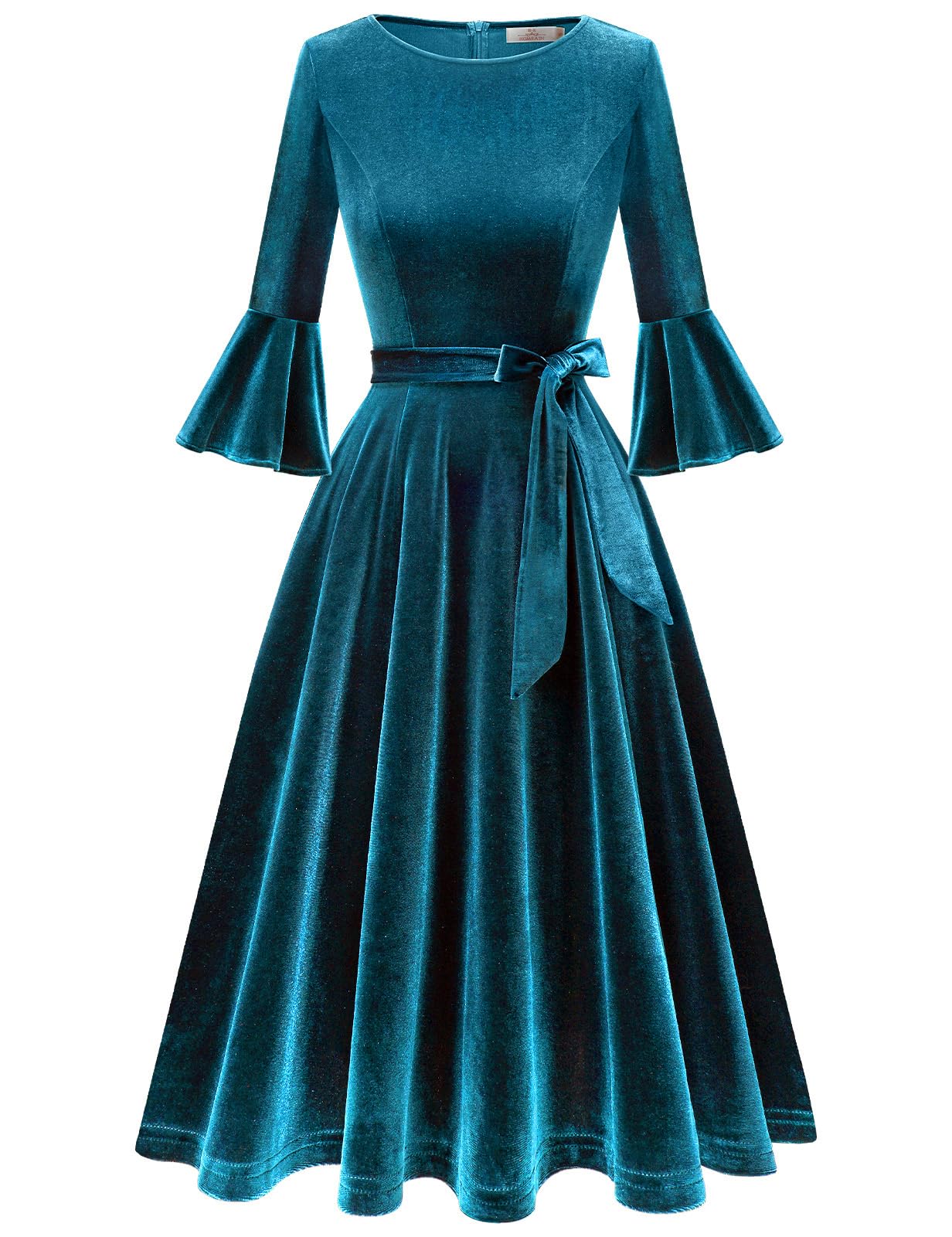 Velvet Long Sleeve Cocktail Dress for Women