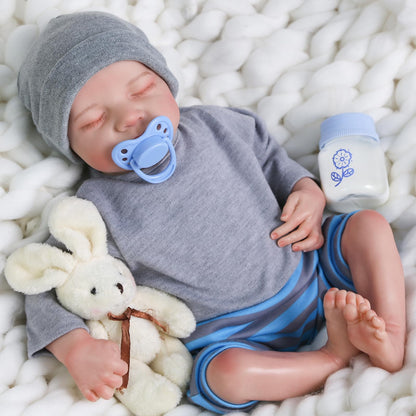 Reborn Baby Doll Boy with Accessories for Kids