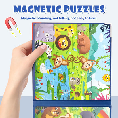 Animal World Magnetic Puzzle Book for Kids