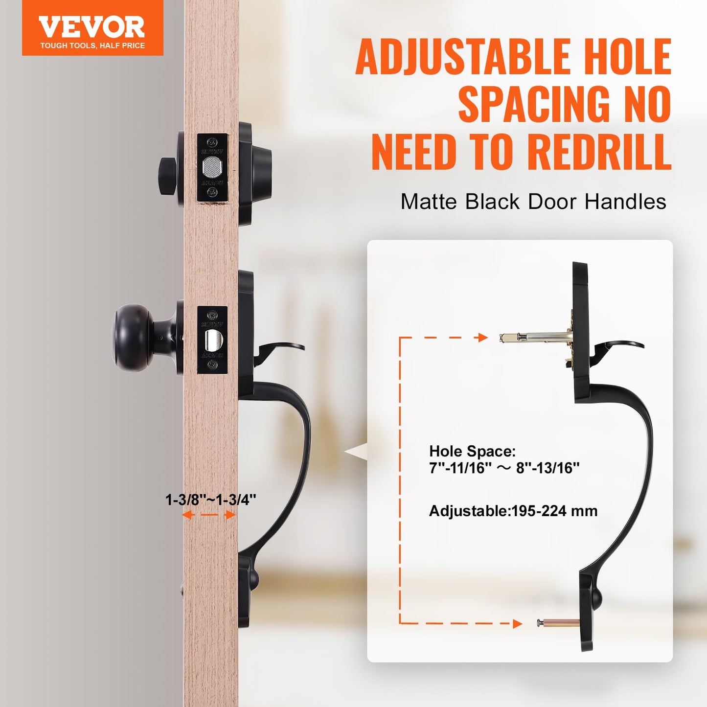 VEVOR Front Door Handle and Deadbolt Set
