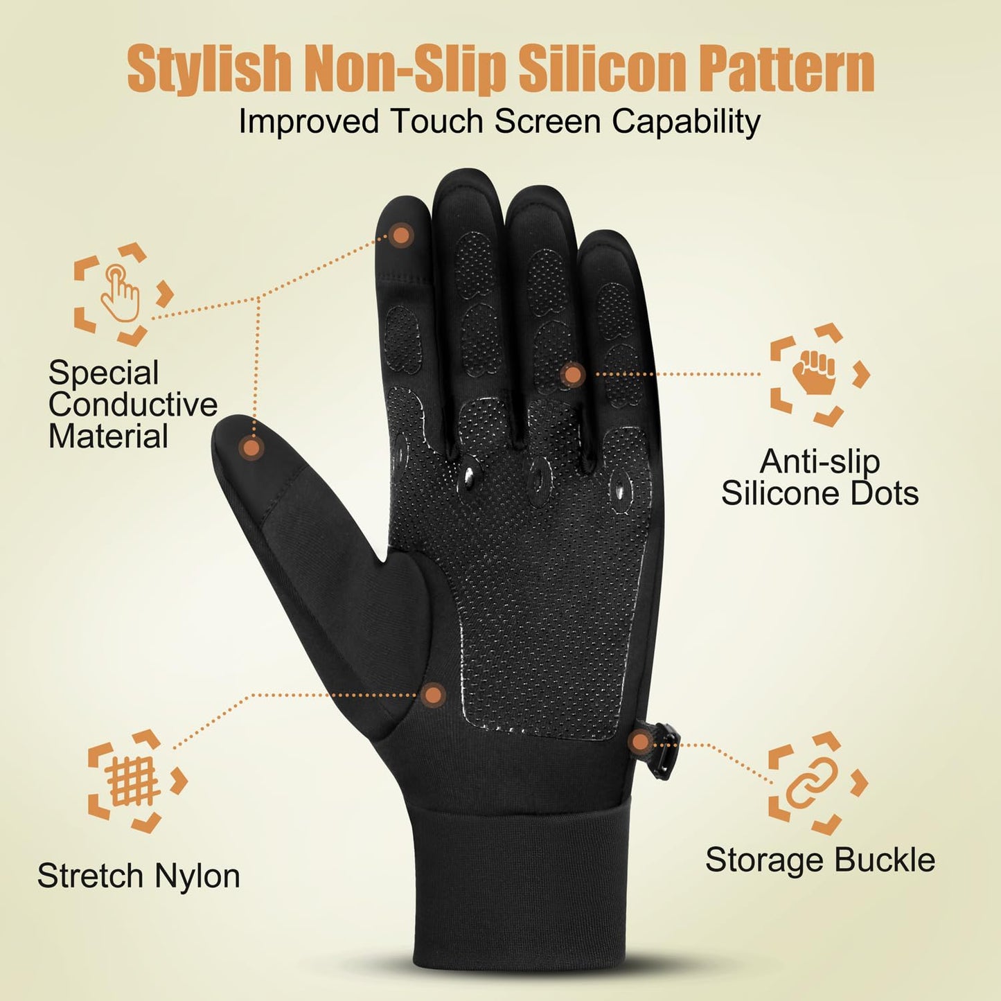 Winter Running Gloves for Men and Women