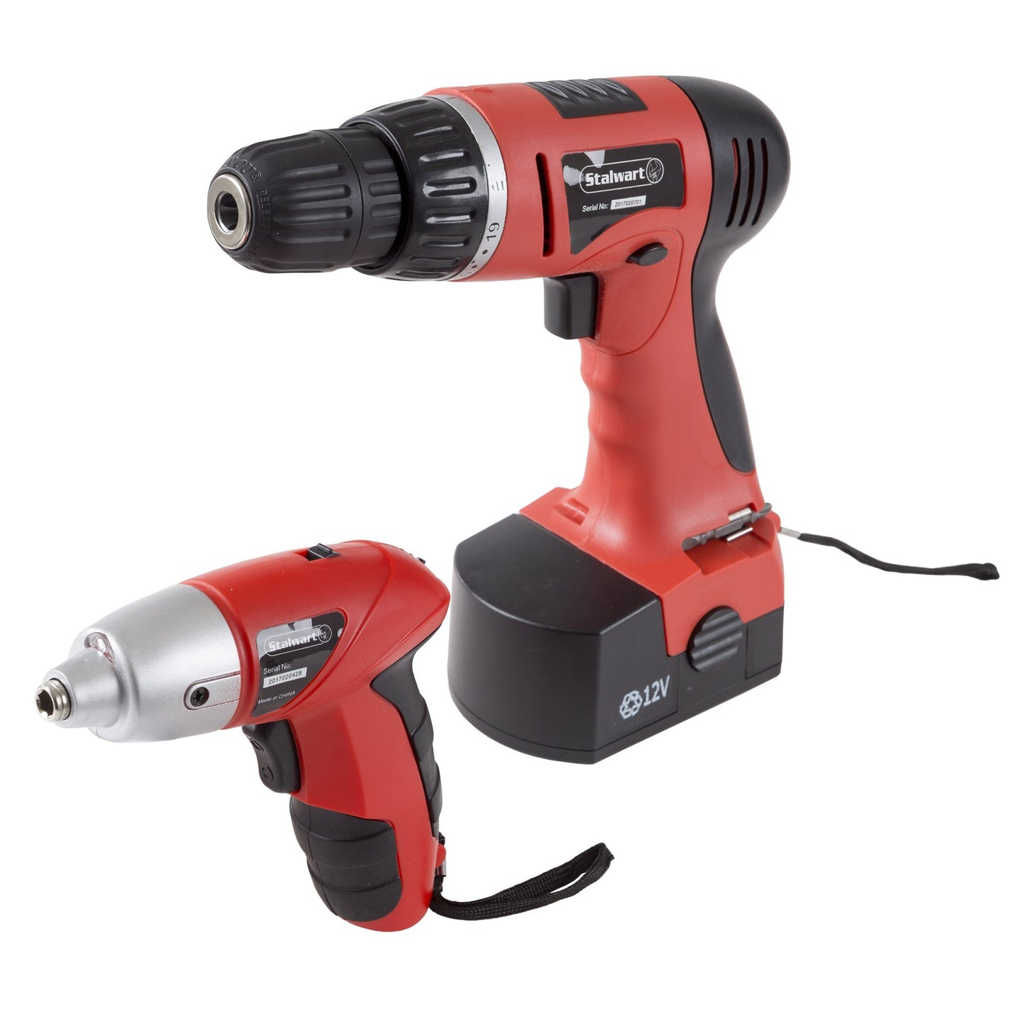 Stalwart 74-Piece Cordless Drill and Screwdriver Set