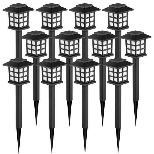 12 Pack GIGALUMI Solar Outdoor Landscape Lights