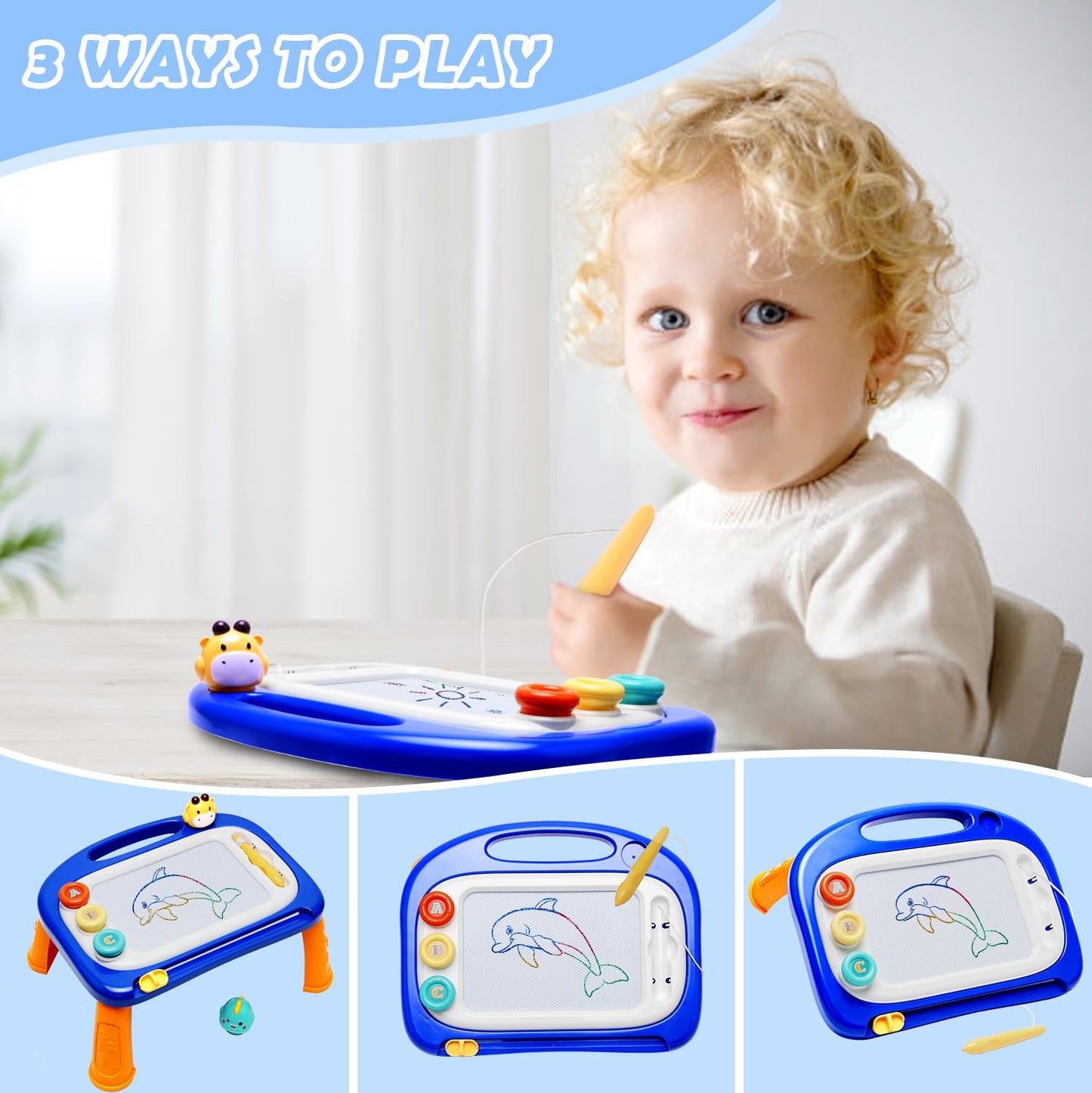 Magnetic Drawing Doodle Board for Toddlers
