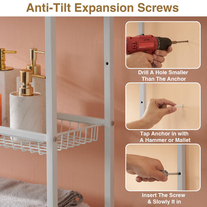 6-Tier Over Toilet Storage Organizer