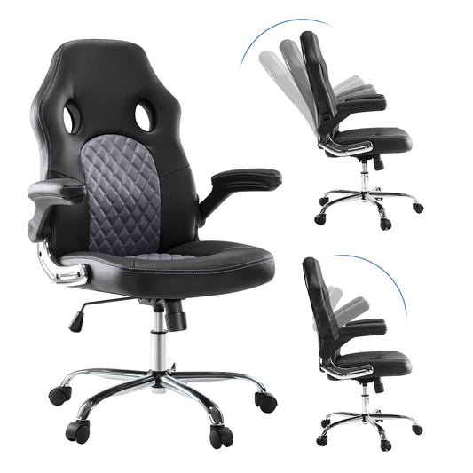 Ergonomic Gaming Chair with Lumbar Support and Armrests