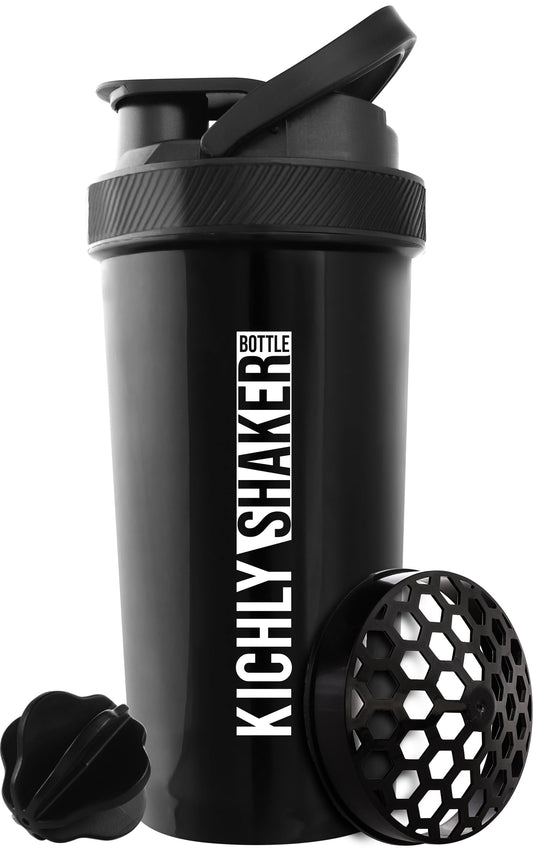 KICHLY 28oz Protein Shaker Bottle with Storage