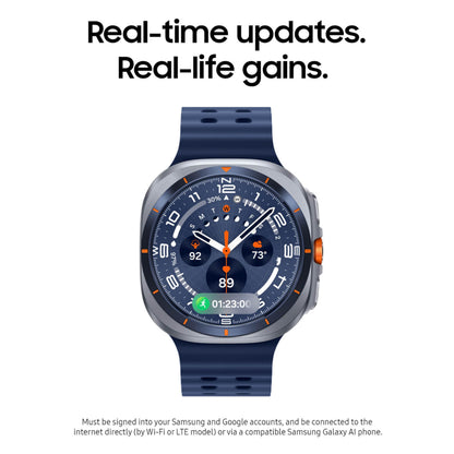 Samsung Galaxy Watch Ultra (2025) 47mm LTE Smartwatch, Titanium Casing, Advanced Sleep Coaching, Running Coach, Energy Score, Heart Rate Tracking, GPS, Titanium Blue [US Version, 2 Yr Warranty]