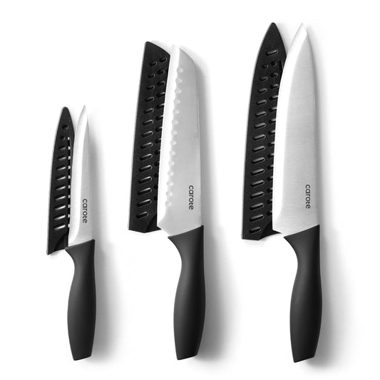 6-Piece CAROTE Stainless Steel Knife Set