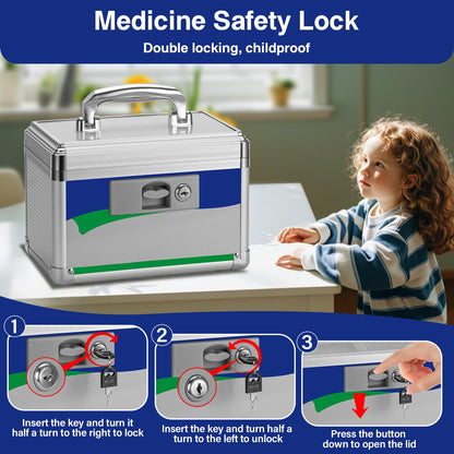 Medicine Lock Box for Safe Medication Storage