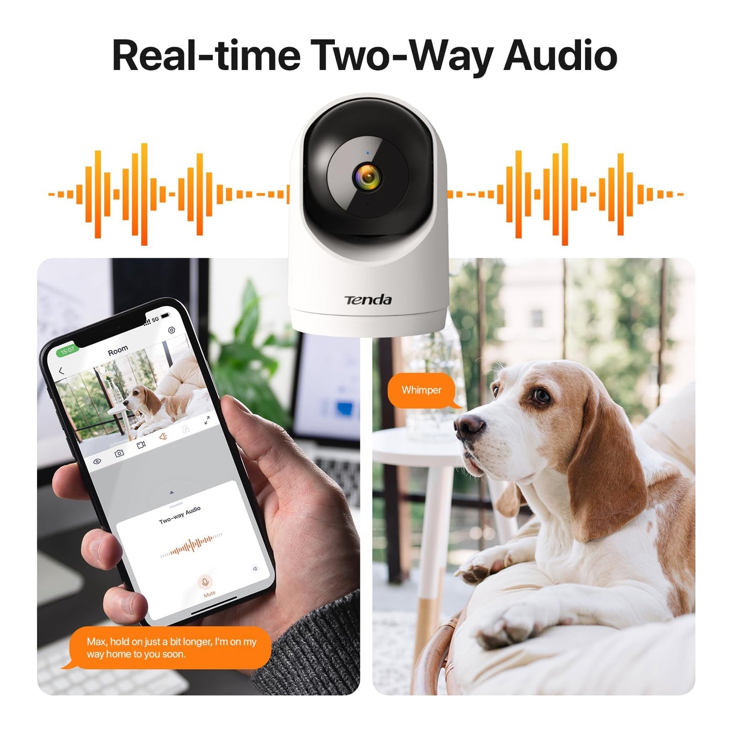 Tenda 2K WiFi6 Indoor Security Camera