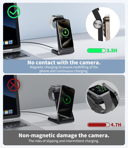 3 in 1 Mag-Safe Charging Station for iPhone