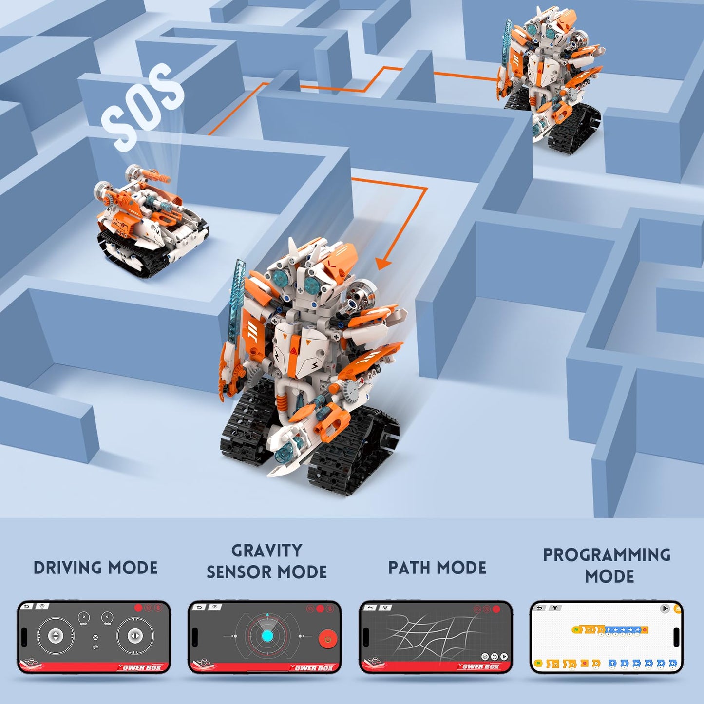 STEM Robot Building Kit for Kids 689 Pcs