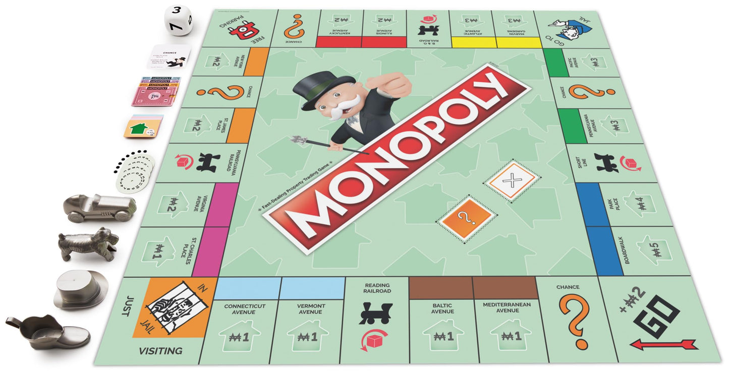Monopoly Board Game Giant Edition Game for Kids | Family Board Game | Outdoor Games | Kids Games with Massive Board, Cards, Tokens, for Kids Ages 6+