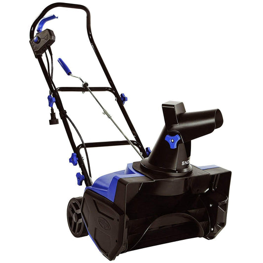 Snow Joe Electric Snow Blower, Push Snow Thrower for Driveway Snow Removal, Blue