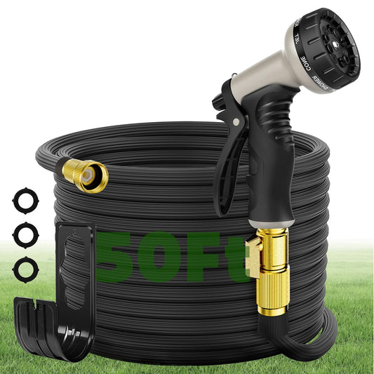 50ft Garden Hose with 10-Function Nozzle
