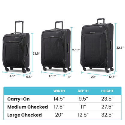 20" American Tourister Expandable Spinner Luggage