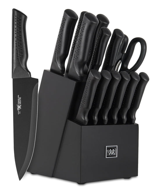 15-Piece Self-Sharpening Knife Set with Block