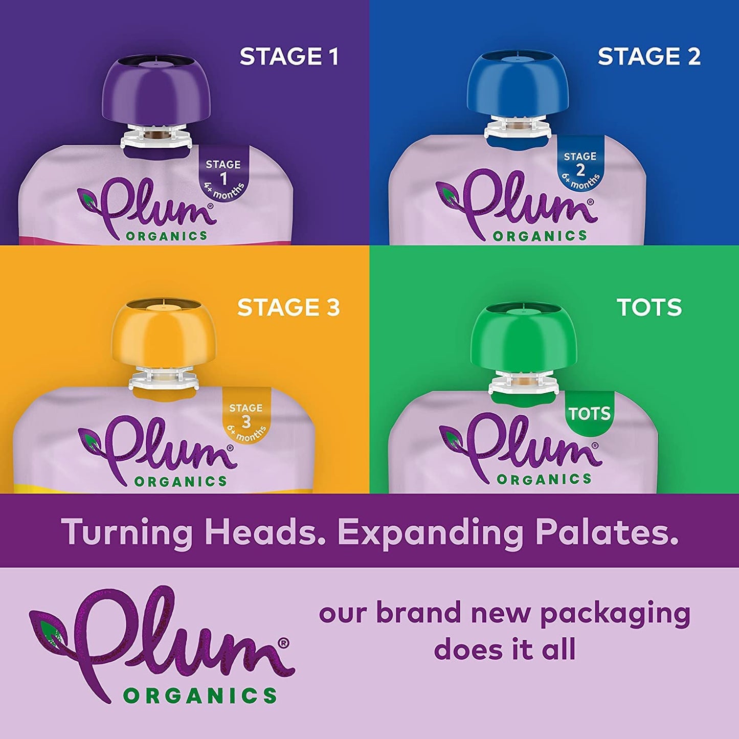 12 Pack Plum Organics Toddler Food Pouches