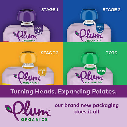 12 Pack Plum Organics Toddler Food Pouches