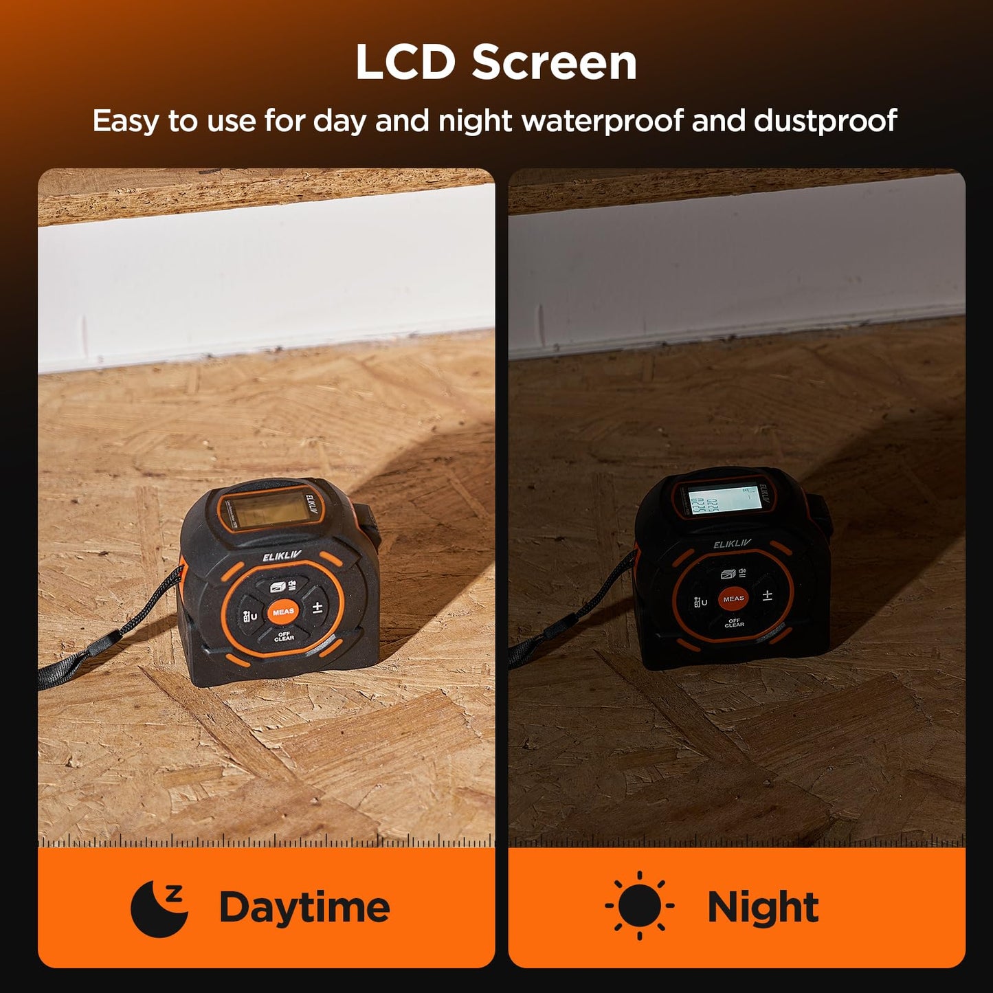 Laser Tape Measure 197Ft with Pythagorean Mode