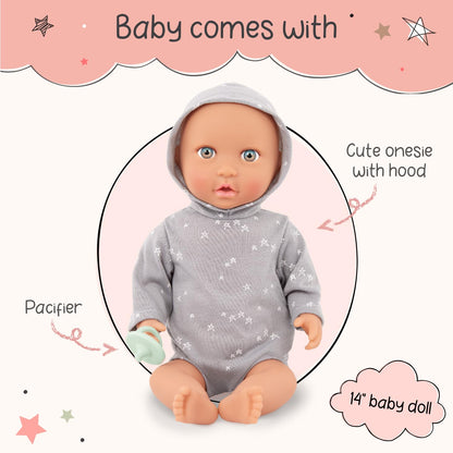 LullaBaby 14-Inch Realistic Baby Boy Doll Set