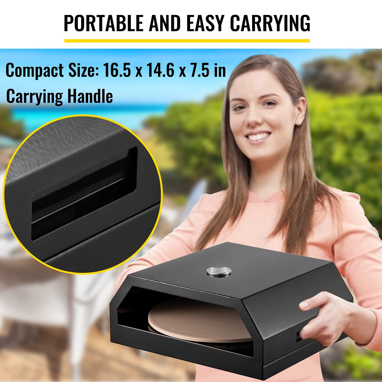 VEVOR Outdoor Pizza Oven Kit for Grill