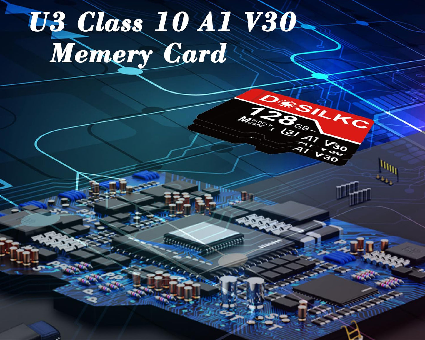 64GB Dosilkc U3 SD Memory Card for Cameras
