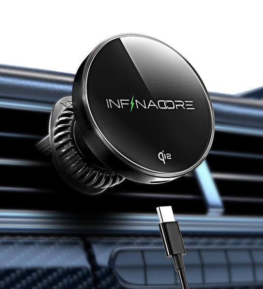15W MagSafe Wireless Car Charger by InfinaCore