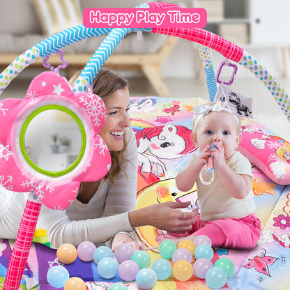 BATTOP Baby Play Mat with Rattle Toys & Ball Pit