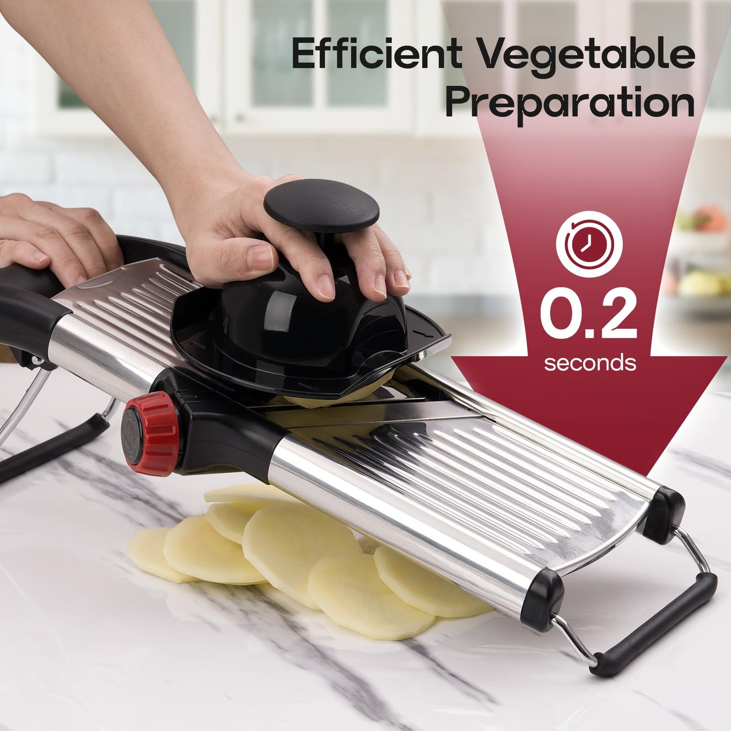 Adjustable Stainless Steel Mandoline Slicer for Vegetables